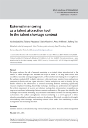 External mentoring as a talent attraction tool in the talent shortage context