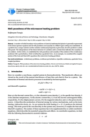 Well-posedness of the microwave heating problem