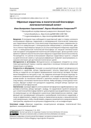 ОБРАЗНЫЕ НАРРАТИВЫ В ПОЛИТИЧЕСКОЙ БЛОГОСФЕРЕ: ЛИНГВОКОГНИТИВНЫЙ АСПЕКТ