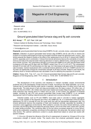 Ground granulated blast furnace slag and fly ash concrete