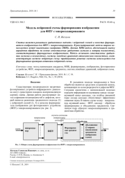 Модель нейронной схемы формирования изображения для ФПУ с микросканированием