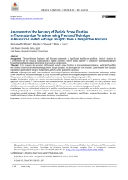 Оценка точности транспедикулярной фиксации в грудопоясничном отделе позвоночника методом «свободной руки» в условиях ограниченных ресурсов: результаты проспективного анализа