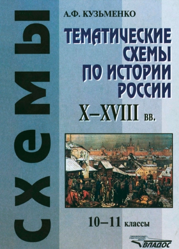 Тематические схемы по истории России. X-XVIII вв. 10 - 11 классы